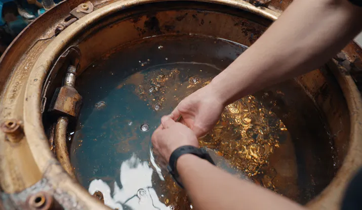 رسوب‌زدایی مخزن آب آبگرمکن خورشیدی