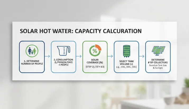 محاسبه ظرفیت آبگرمکن خورشیدی